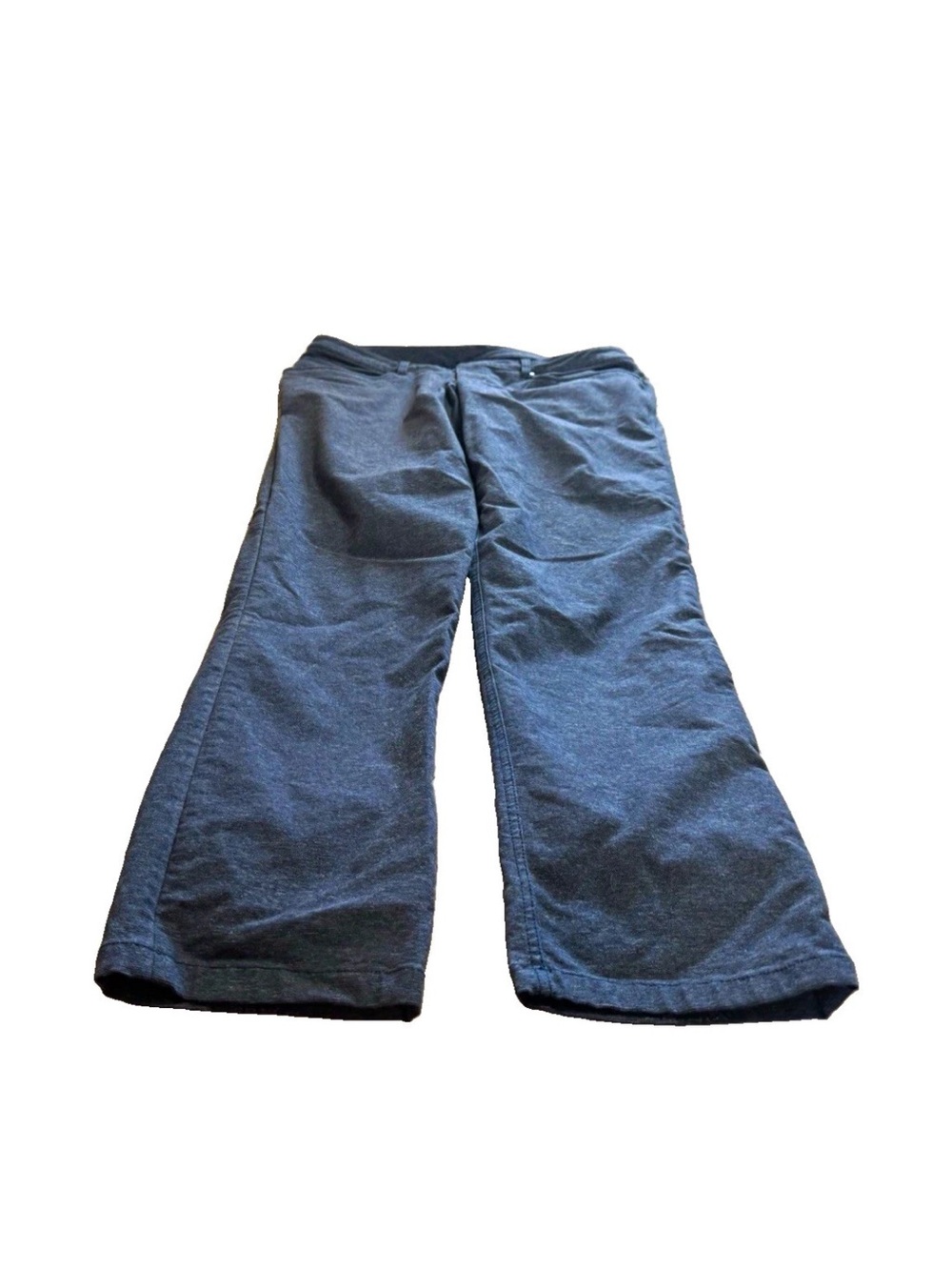 Lululemon Men's Straight Leg Pants 36x34 Heathered Charcoal Dark Gray/Blue